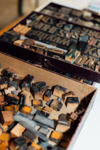 Utensilien für die Druckmaschine