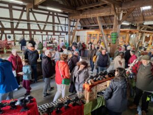 Besucher in der Kelter