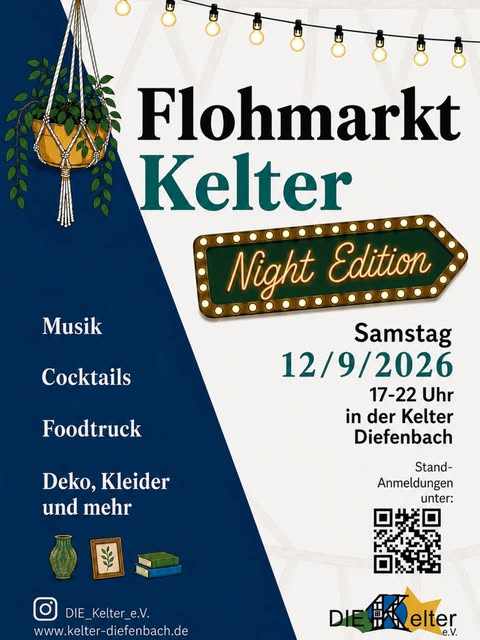 Flyer für die Veranstaltung Flohmarkt in der Kelter Nightedition